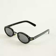 Gattaca Black Oval Frame Sunglasses Tinted Lenses Pre-Owned Good