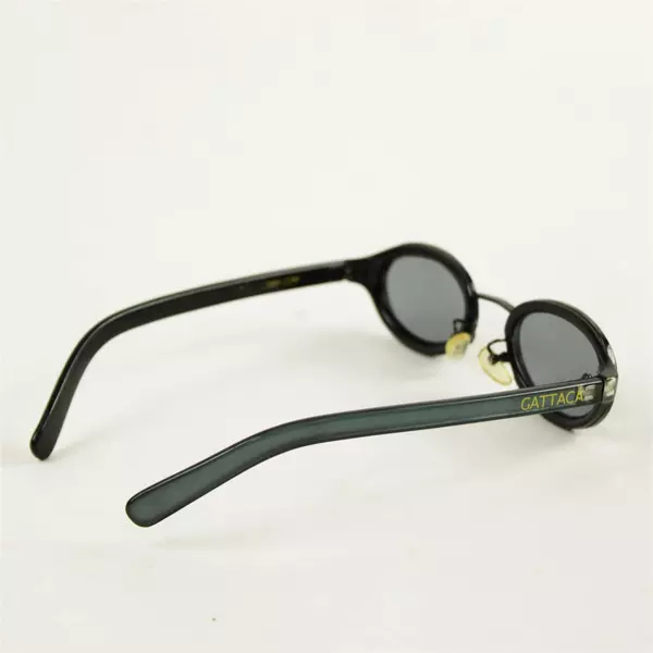 Gattaca Black Oval Frame Sunglasses Tinted Lenses Pre-Owned Good