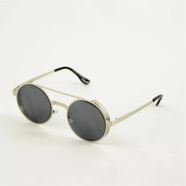 Steampunk Sunglasses Round Metal Accents Vintage Industrial Costume 
