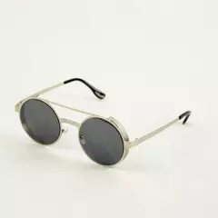 Steampunk Sunglasses Round Metal Accents Vintage Industrial Costume 