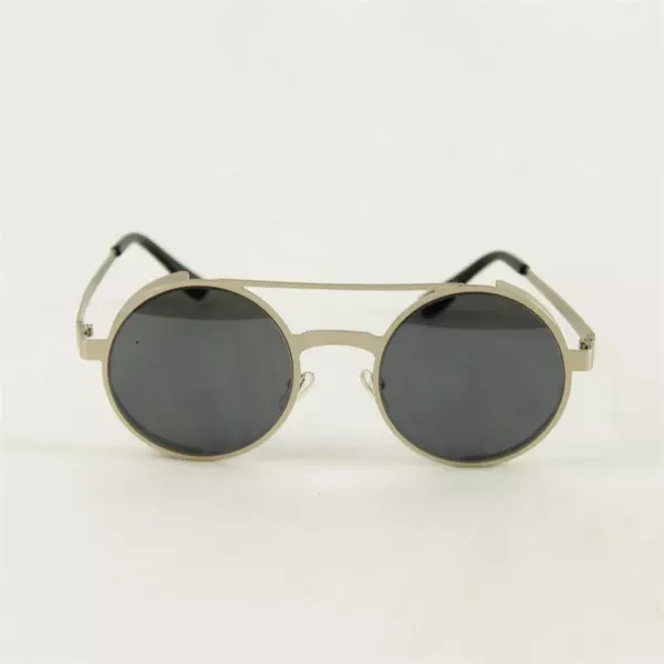 Steampunk Sunglasses Round Metal Accents Vintage Industrial Costume 
