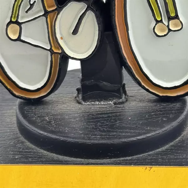 1972 Aviva Peanuts Snoopy World's Best Bicycle Rider Trophy Figurine