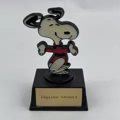  1970 Aviva Peanuts Snoopy Feelin Groovy Trophy Figurine
