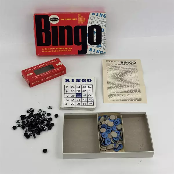 Vintage 1959 Whitman 'Bingo for Young and Old' Game Complete No. 4617