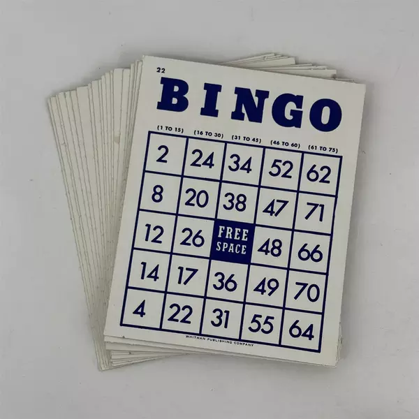 Vintage 1959 Whitman 'Bingo for Young and Old' Game Complete No. 4617