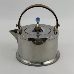 Bodum C Jorgensen Tea Pot  Made in Italy Wooden Handle Inox 18/10 Stainless