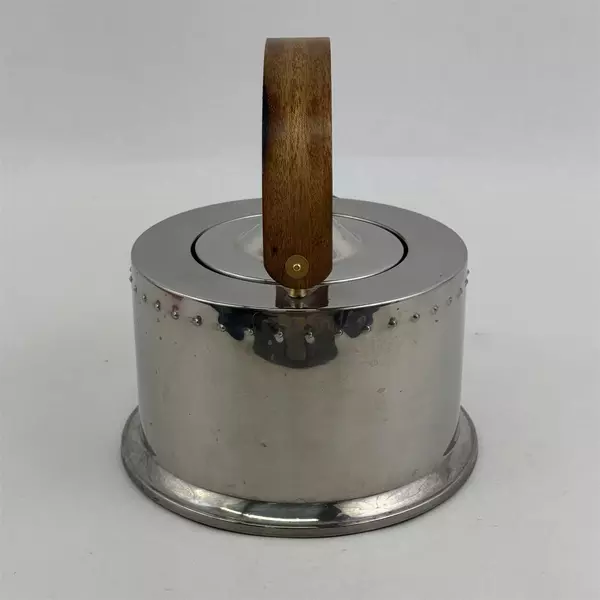 Bodum C Jorgensen Tea Pot  Made in Italy Wooden Handle Inox 18/10 Stainless