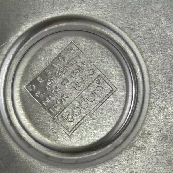 Bodum C Jorgensen Tea Pot  Made in Italy Wooden Handle Inox 18/10 Stainless