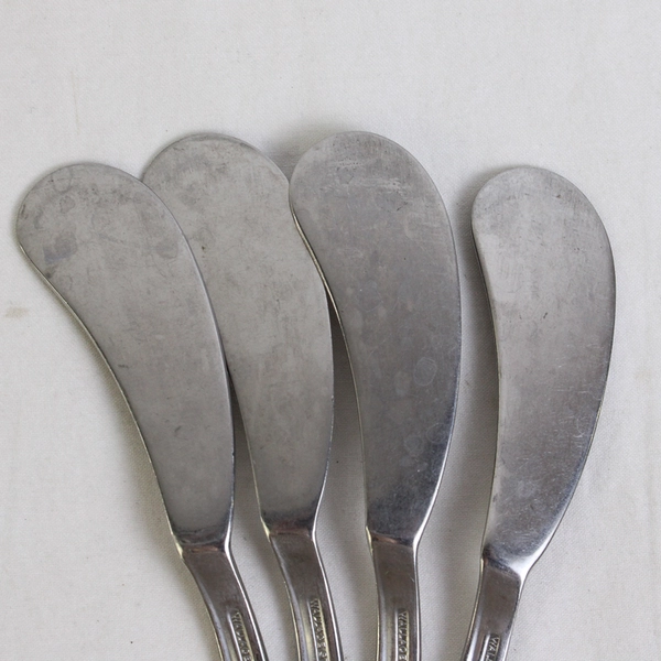 Lot of 5 Wallace Silver Ballet Pattern Butter Knife Spreaders 6" & 6.75" Rare