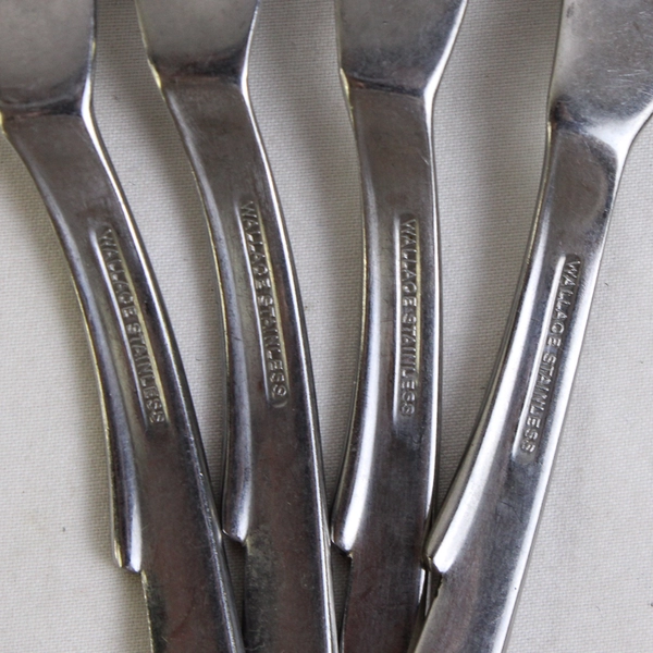 Lot of 5 Wallace Silver Ballet Pattern Butter Knife Spreaders 6" & 6.75" Rare