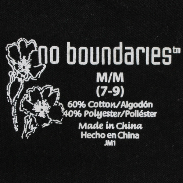 No Boundaries No More Pictures Please Funny Pug Graphic T-Shirt Junior's Med 7-9