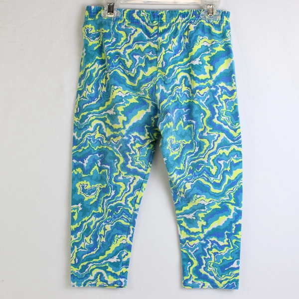 Avia Green and Blue Cotton Blend Athletic Pants Boys' Size Medium
