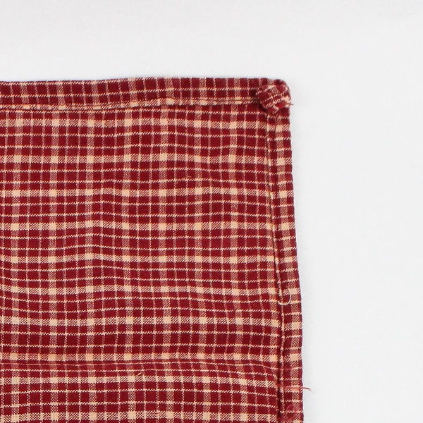  Lot Of 3 Unbranded Matching Red/White Gingham Fabric Napkins 15" x 20"