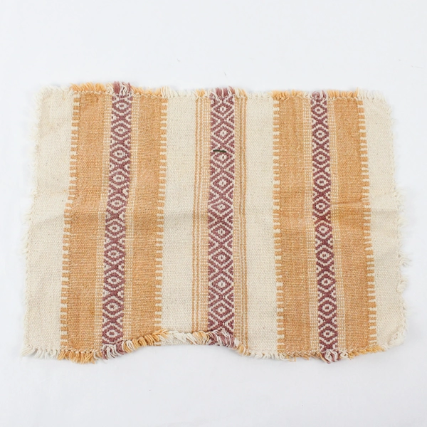 Lot Of 4 Unbranded Matching Pastel Peach Woven Fabric Napkins 16" x 12"