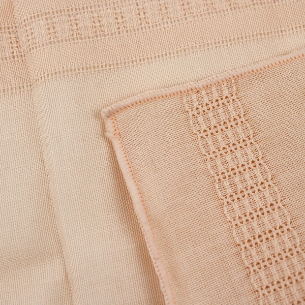 Lot Of 2 Unbranded Matching Peach Pink Woven Fabric Napkins 17" x 16"