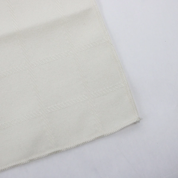 Lot Of 3 Unbranded Matching Solid Cream Color Fabric Napkins 18" x 17"