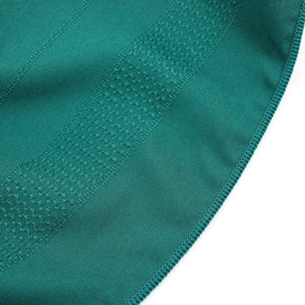 Unbranded Solid Forest Green Color Polyester Oval Tablecloth 56" x 100"