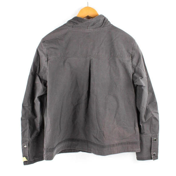 Columbia Women's XL Gray Crossroads Cotton Utility Jacket with Snap Buttons