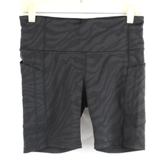 Athleta Women's M Black Ultimate Stash Textured 7" Shorts