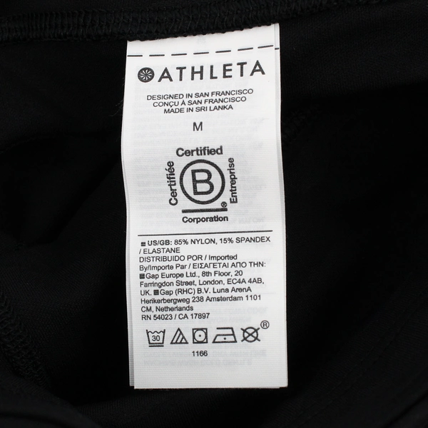 Athleta Women's M Black Ultimate Stash Textured 7" Shorts