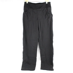 PrAna Women's L Black Summit Straight Leg Pull On Pants with Pockets