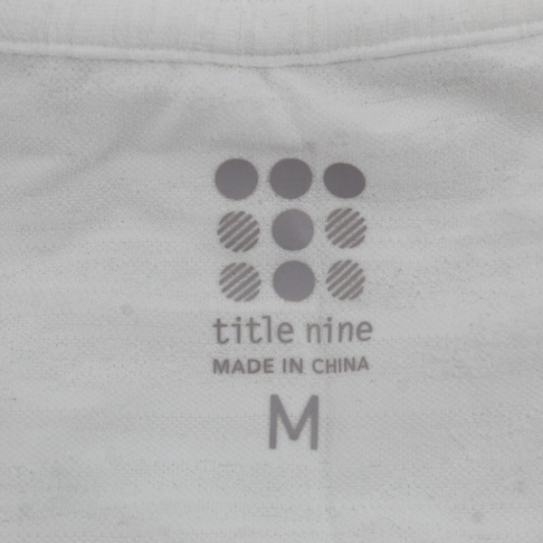 Title Nine Women’s Size M White Upland Sleeveless Sun Shirt