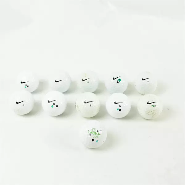 Lot of 11 Assorted Nike Golf Balls Used Various Models & Colors