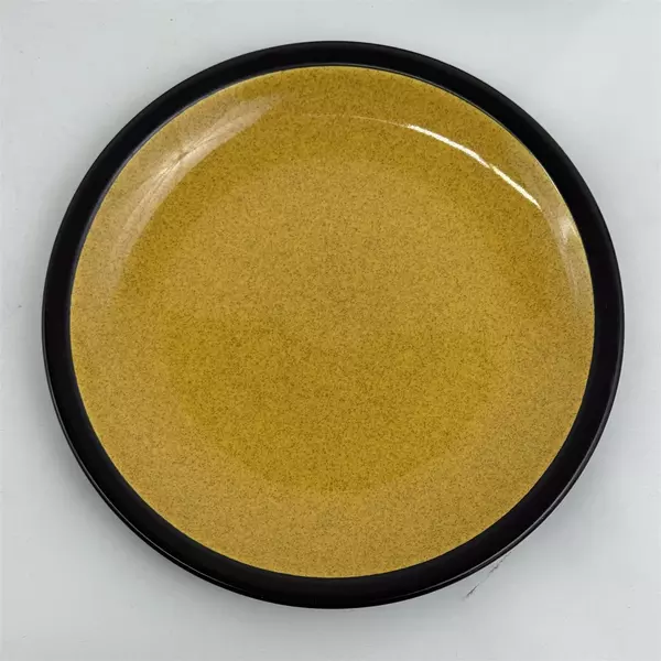 Set of 3 Vintage Mikasa Terra Stone Saffron Stoneware Salad Plates