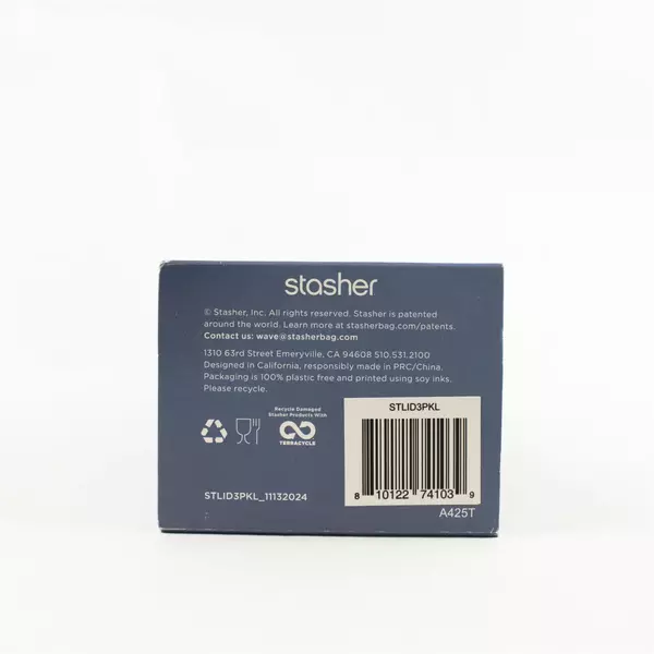 Set of 3 Stasher Stretch Lids Large Reusable New