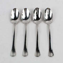 Set of 4 Dansk Escapade 18/10 Stainless Steel Oval Soup Spoons