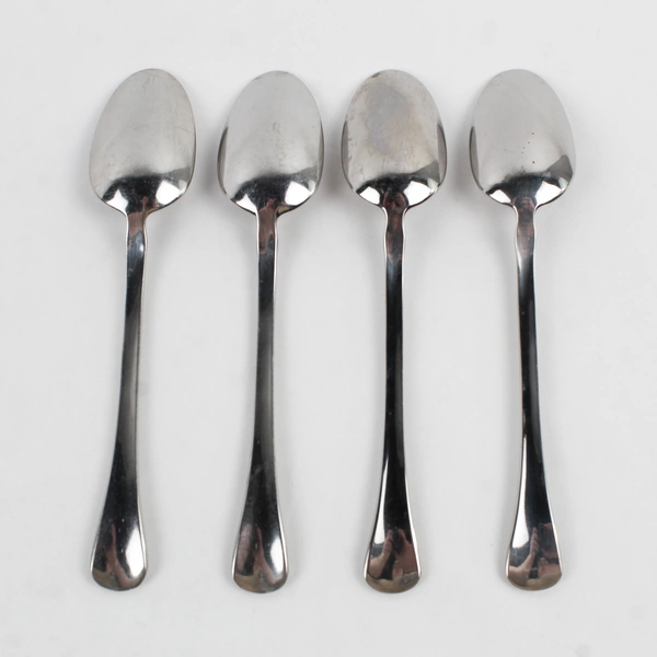 Set of 4 Dansk Escapade 18/10 Stainless Steel Oval Soup Spoons