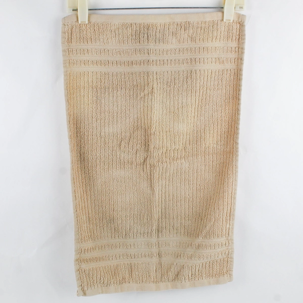 Lot Of 2 Soft Sense Swift Dry Matching Beige Hand Towels 100% Cotton 15" x 23"