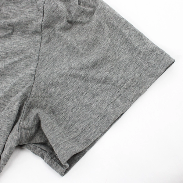 PUMA V Neck Short Sleeve Tee Shirt Men's Grey Casual Tops