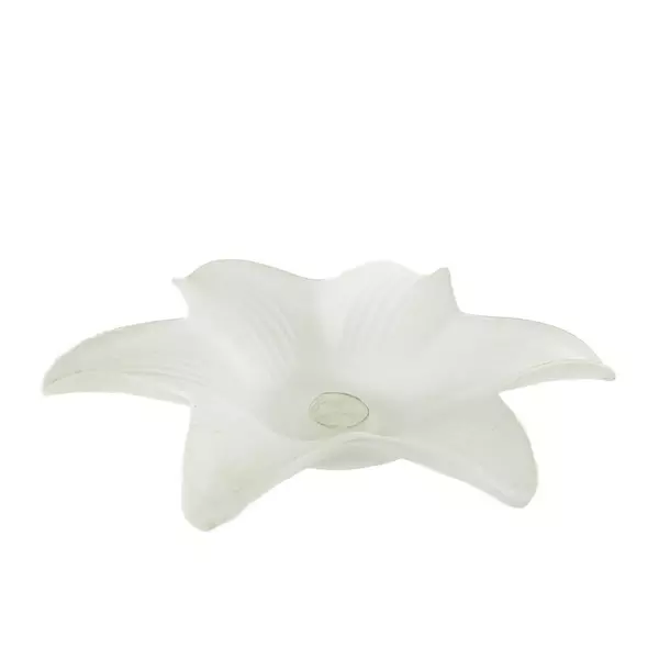 Frosted Satin Glass Lotus Candle Holder Tea Light Votive Decorative