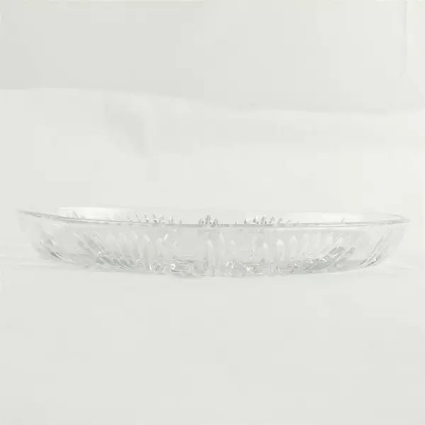 Vintage Covetro Italian Pressed Glass Divided Serving Tray Pineapple