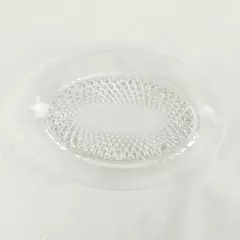 VINTAGE Indiana Glass Diamond Point Oval Clear Butter Dish Base No Cover