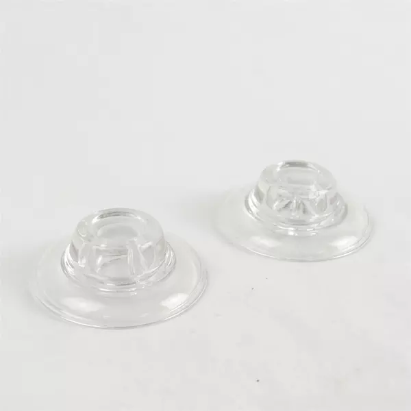 Set of 2 Vintage Miller Rogaska Clear Glass Taper Candlestick Holders
