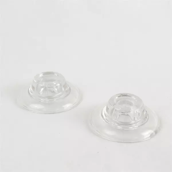 Set of 2 Vintage Miller Rogaska Clear Glass Taper Candlestick Holders