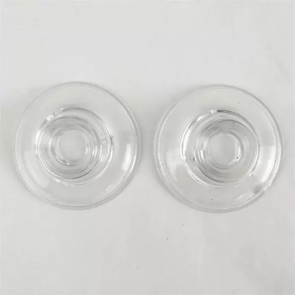 Set of 2 Vintage Miller Rogaska Clear Glass Taper Candlestick Holders