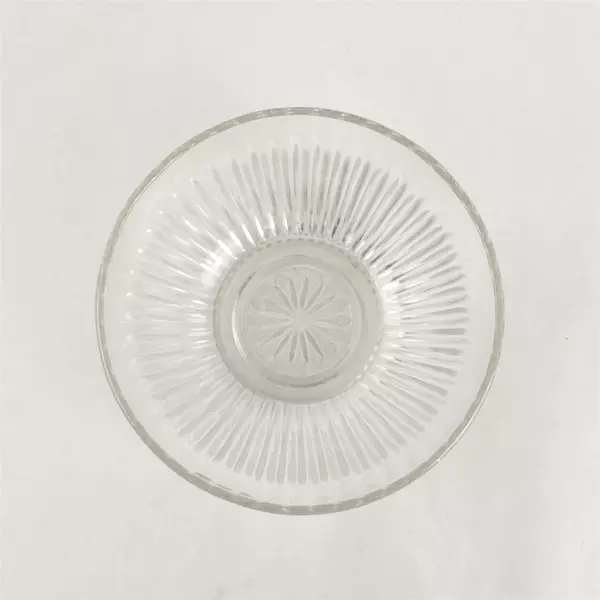 KIG Malaysia Ribbed Starburst Glass Mixing & Serving Bowl 5.5 in