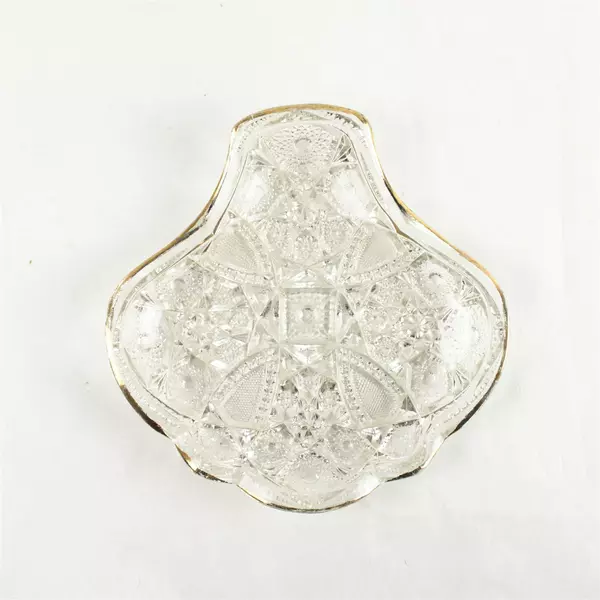 Antique Early American Pressed Glass Divided Pickle Relish Tray