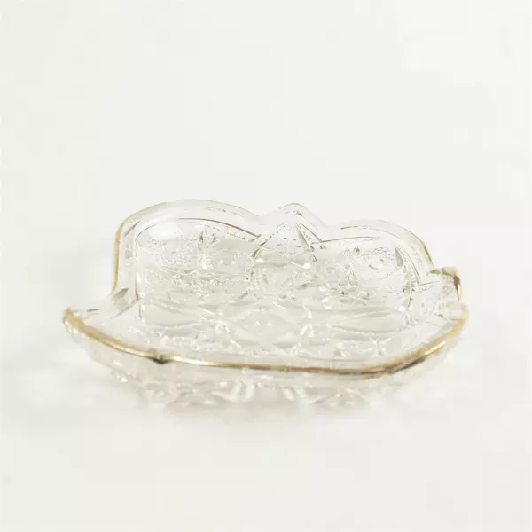 Antique Early American Pressed Glass Divided Pickle Relish Tray