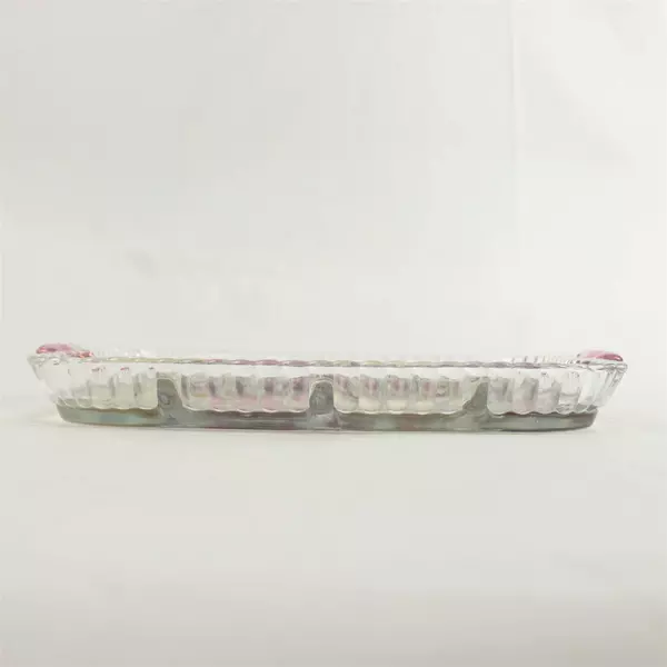 Vintage Indiana Glass 5-Section Divided Relish Tray Fruit Motif