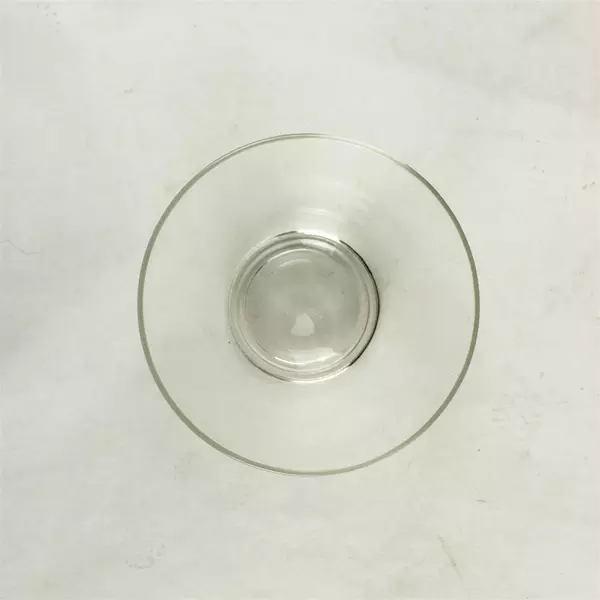 Set of 2 Clear Glass Fruit Serving Bowls