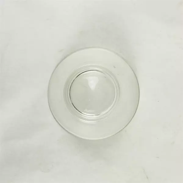Set of 2 Clear Glass Fruit Serving Bowls