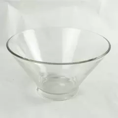Clear Glass Footed Serving Bowl 11in Round Pedestal Salad Fruit Bowl
