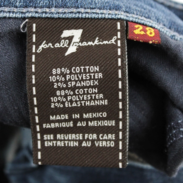 7 For All Mankind Jeans Women's 28 Gwenevere Dark Wash Ankle Skinny Denim Jeans