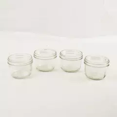 Set of 4 Kerr Wide Mouth Self-Sealing Mason Jars (No Lids)