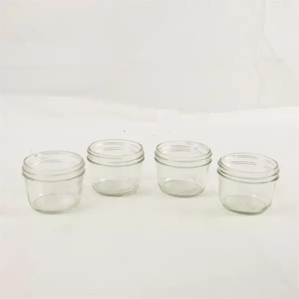 Set of 4 Kerr Wide Mouth Self-Sealing Mason Jars (No Lids)