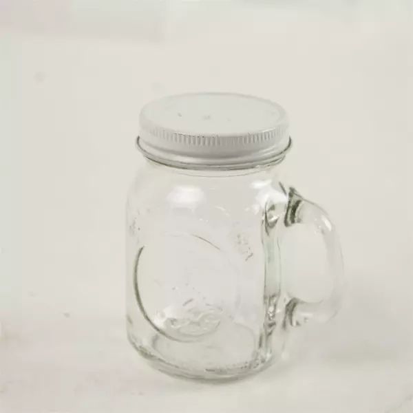 Golden Harvest Mini Mason Jar w/ Lid Clear Glass Small Storage 3.5in